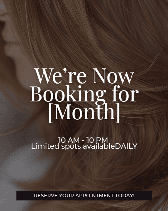 Now Booking / Link in Bio